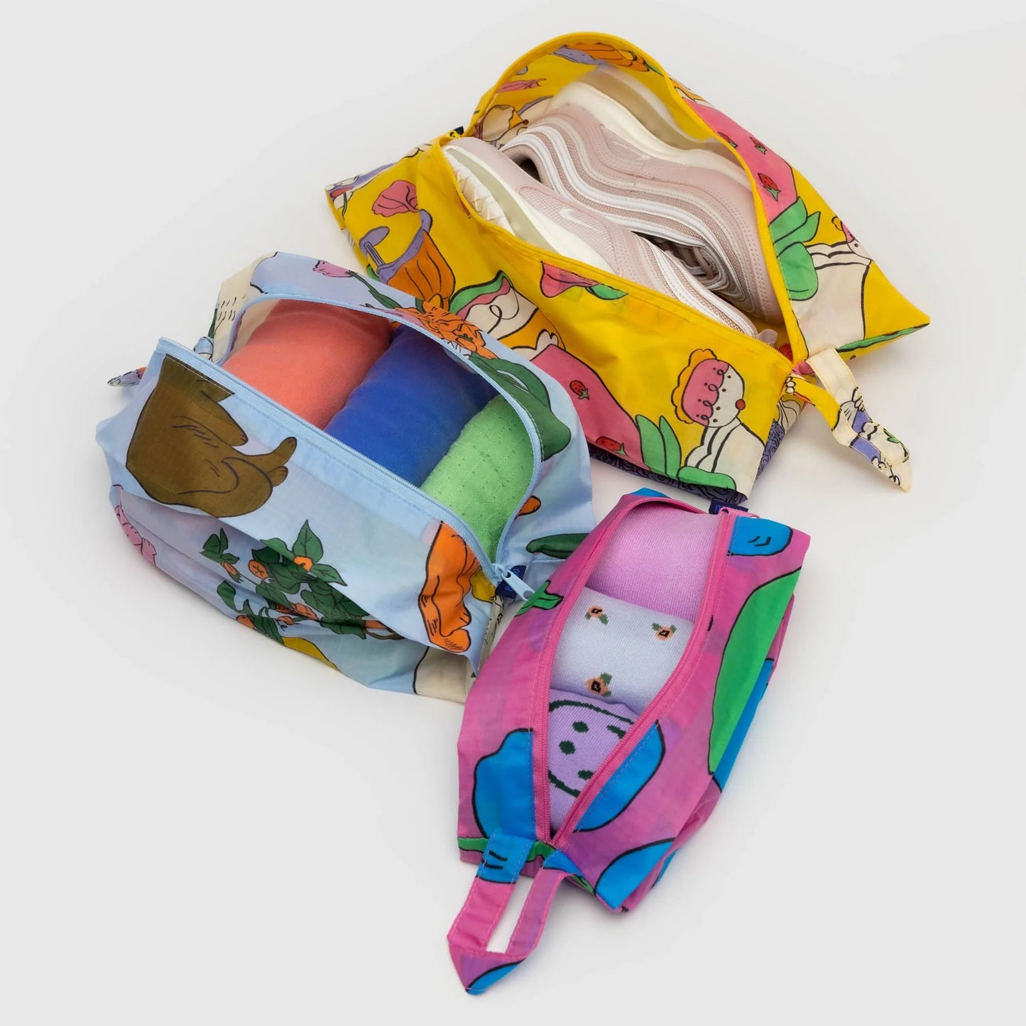 3D Zip Pouch Set
