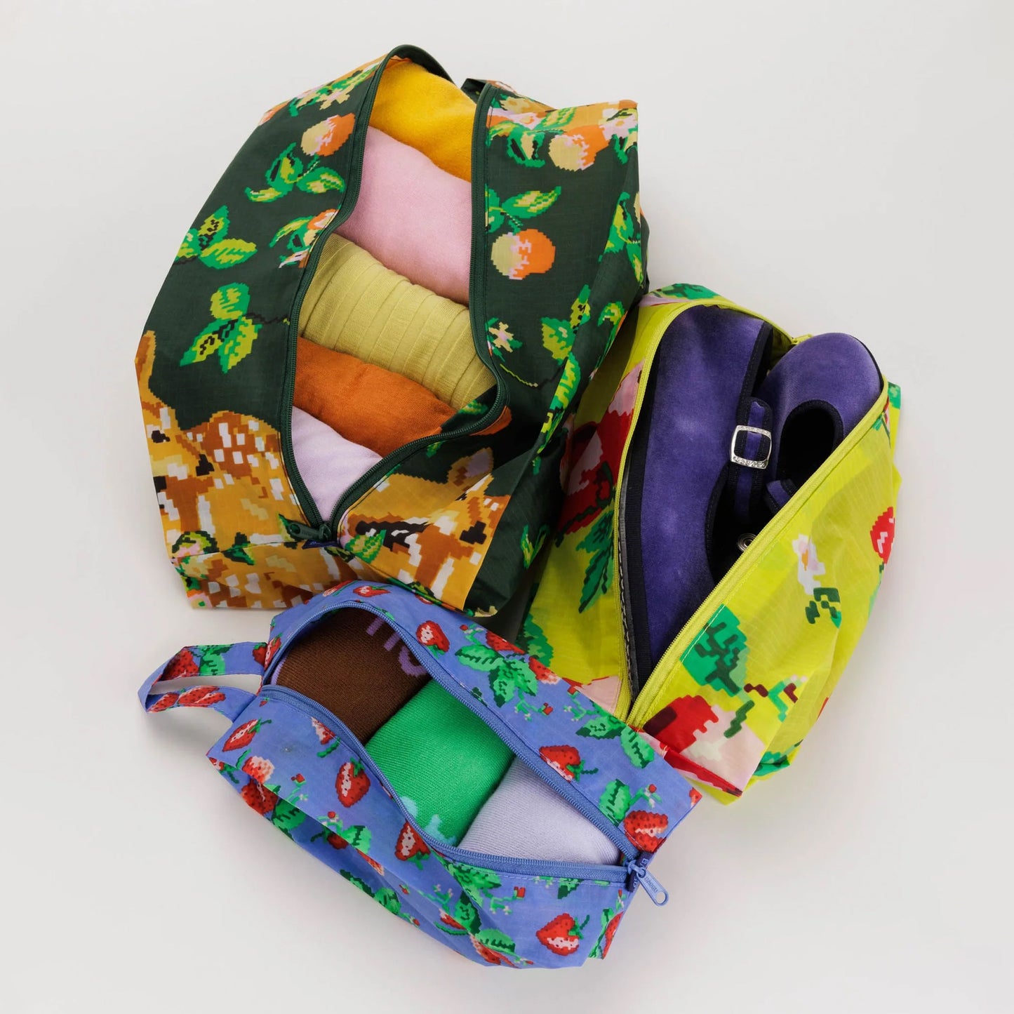 3D Zip Pouch Set