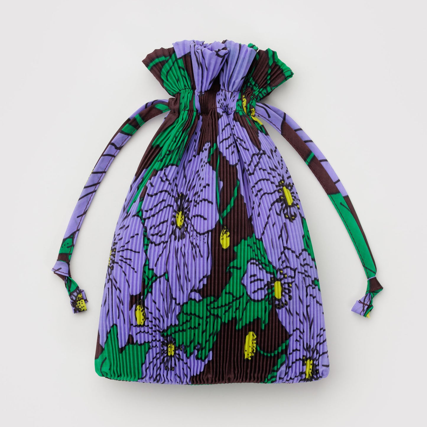 BAGGU Maroon Poppy Pleated Baggu