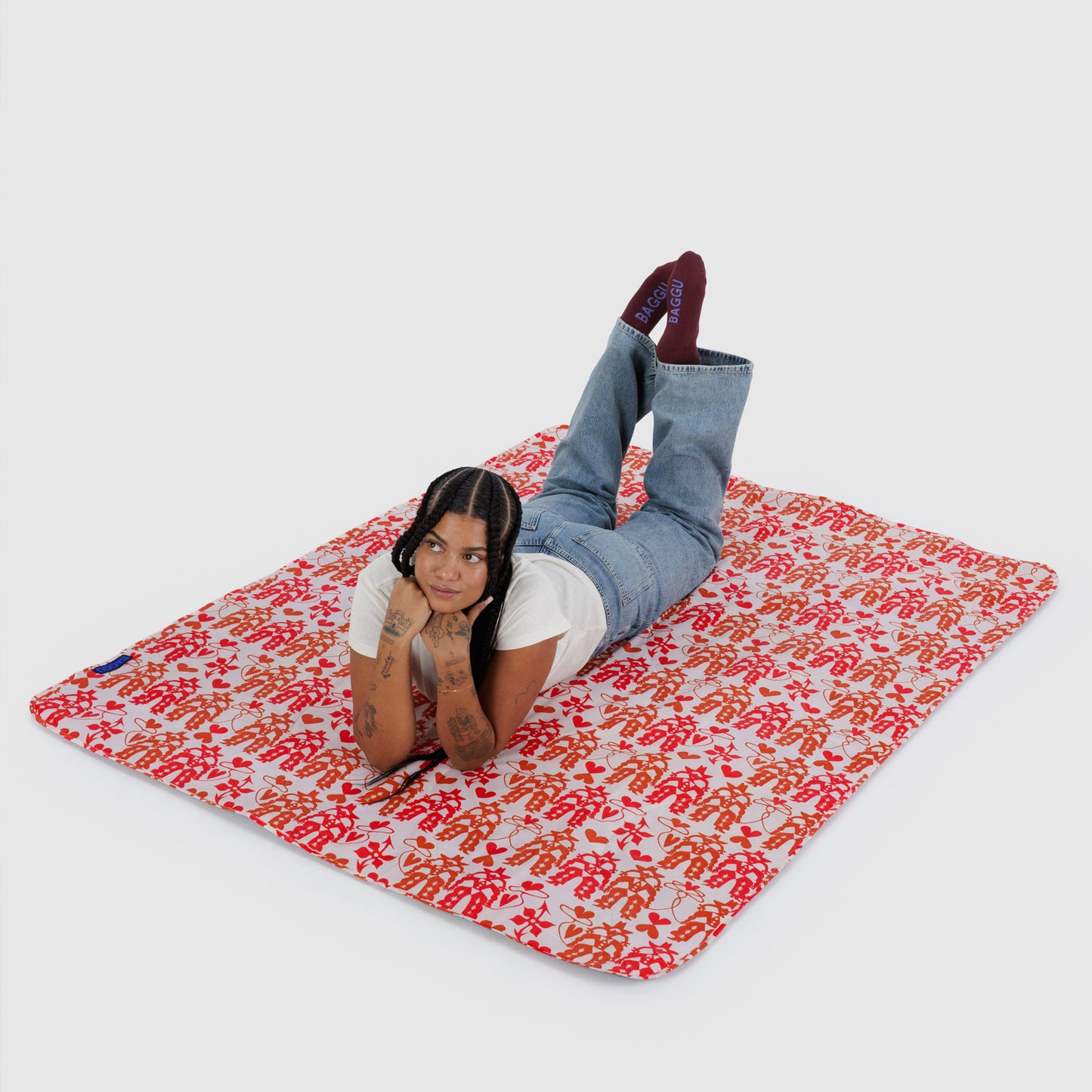BAGGU Puffy Picnic Blanket: Cowgirl