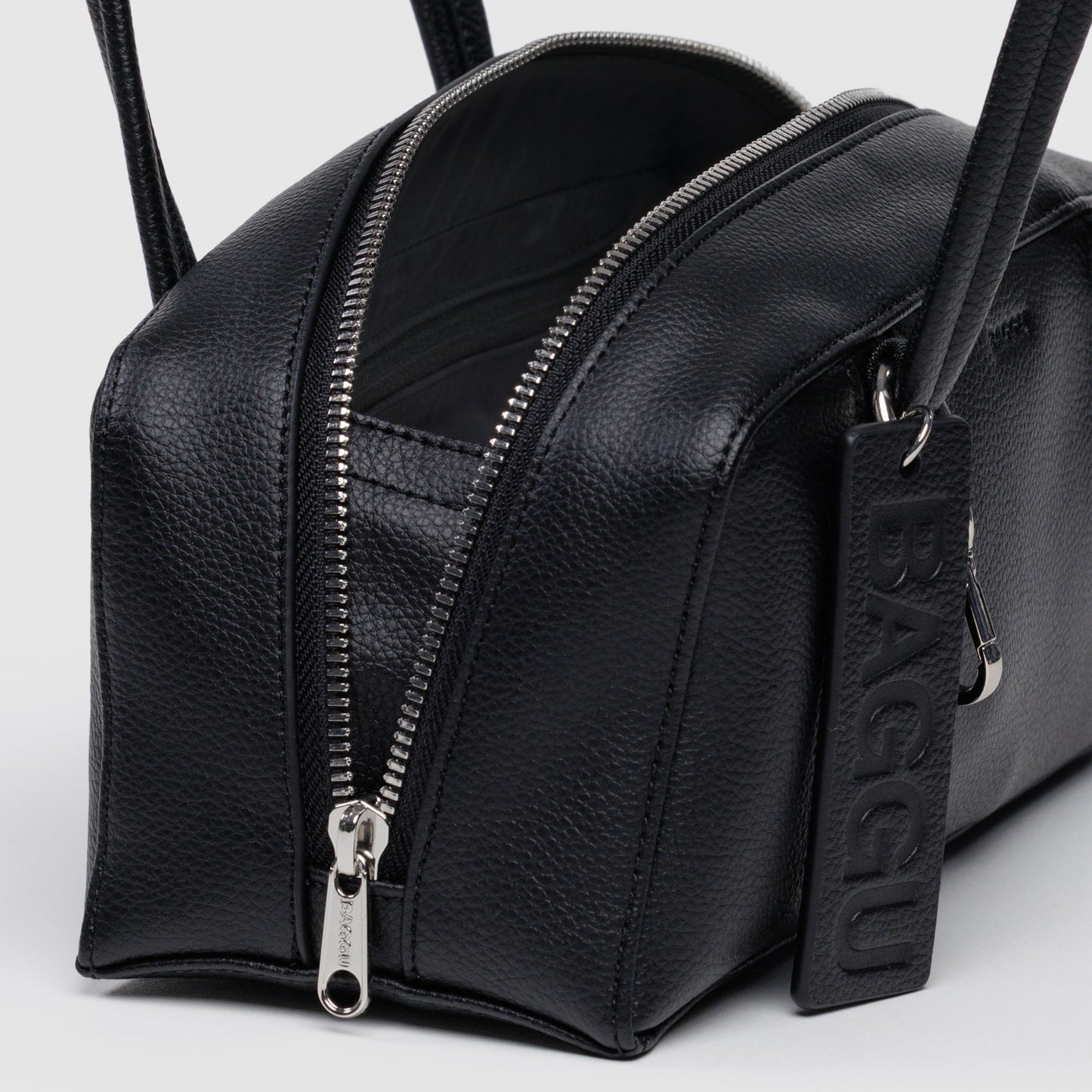 Small Recycled Leather Bowler Bag