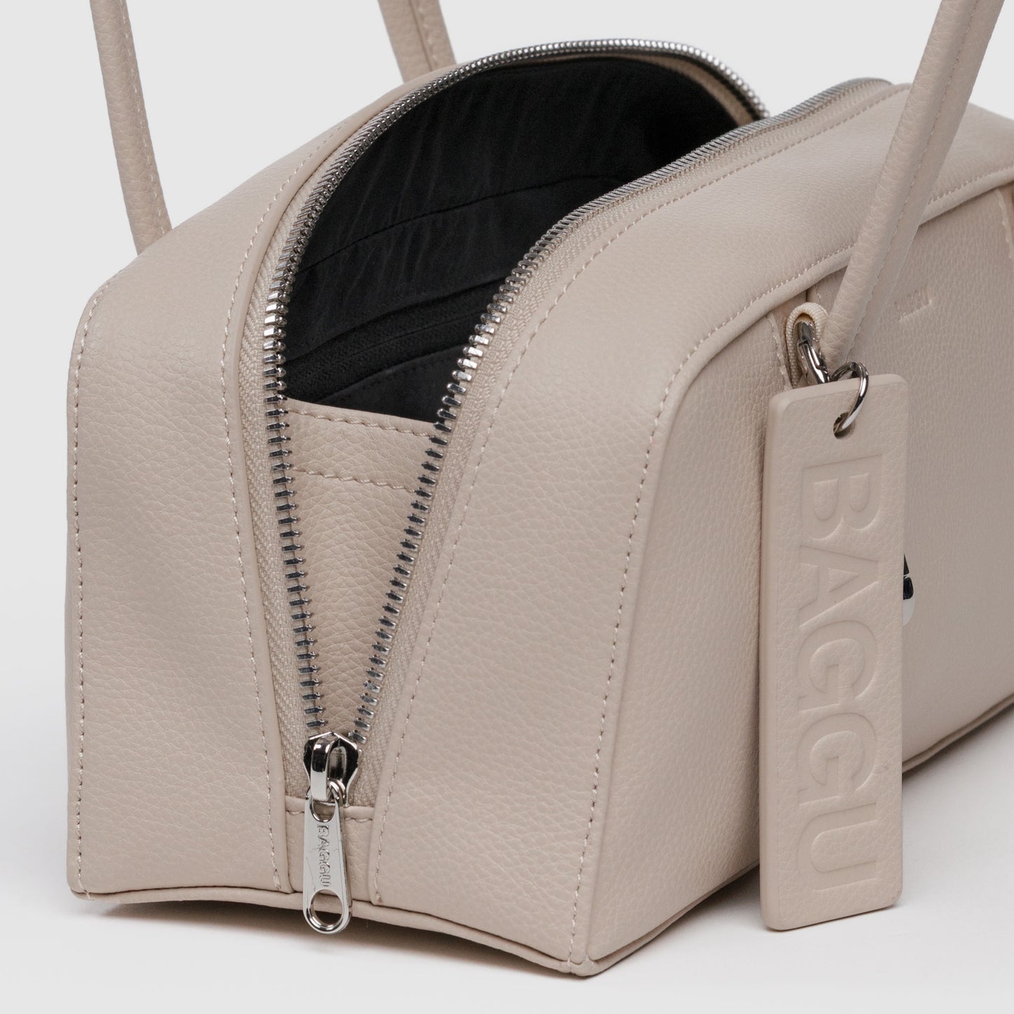 Small Recycled Leather Bowler Bag