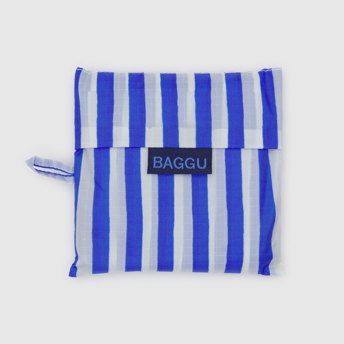 BAGGU Blue Painted Stripe Standard Baggu
