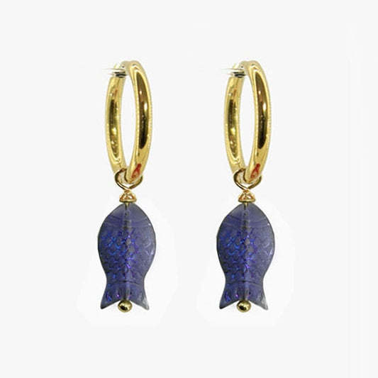 Bluefish Hoop Earrings