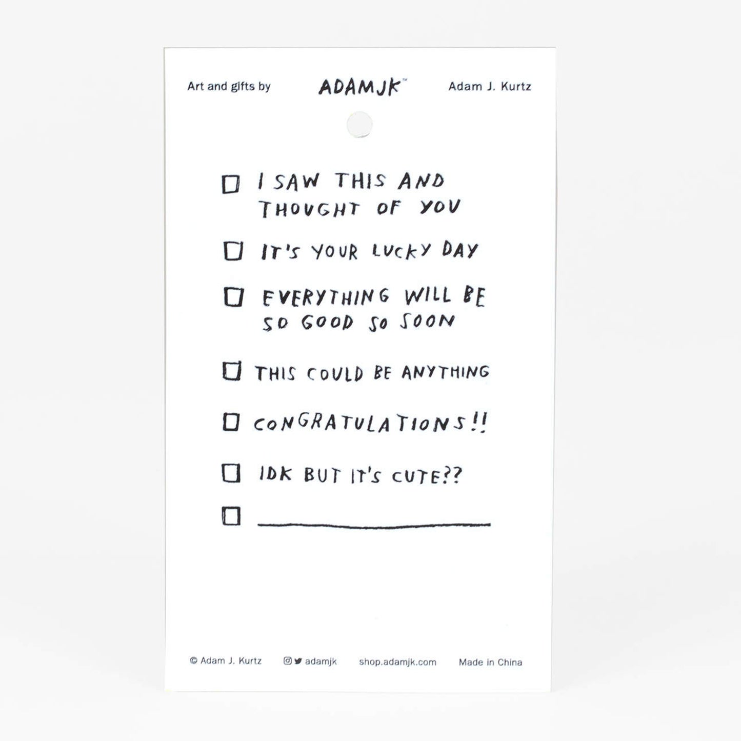 Adam J Kurtz Pronoun Pin