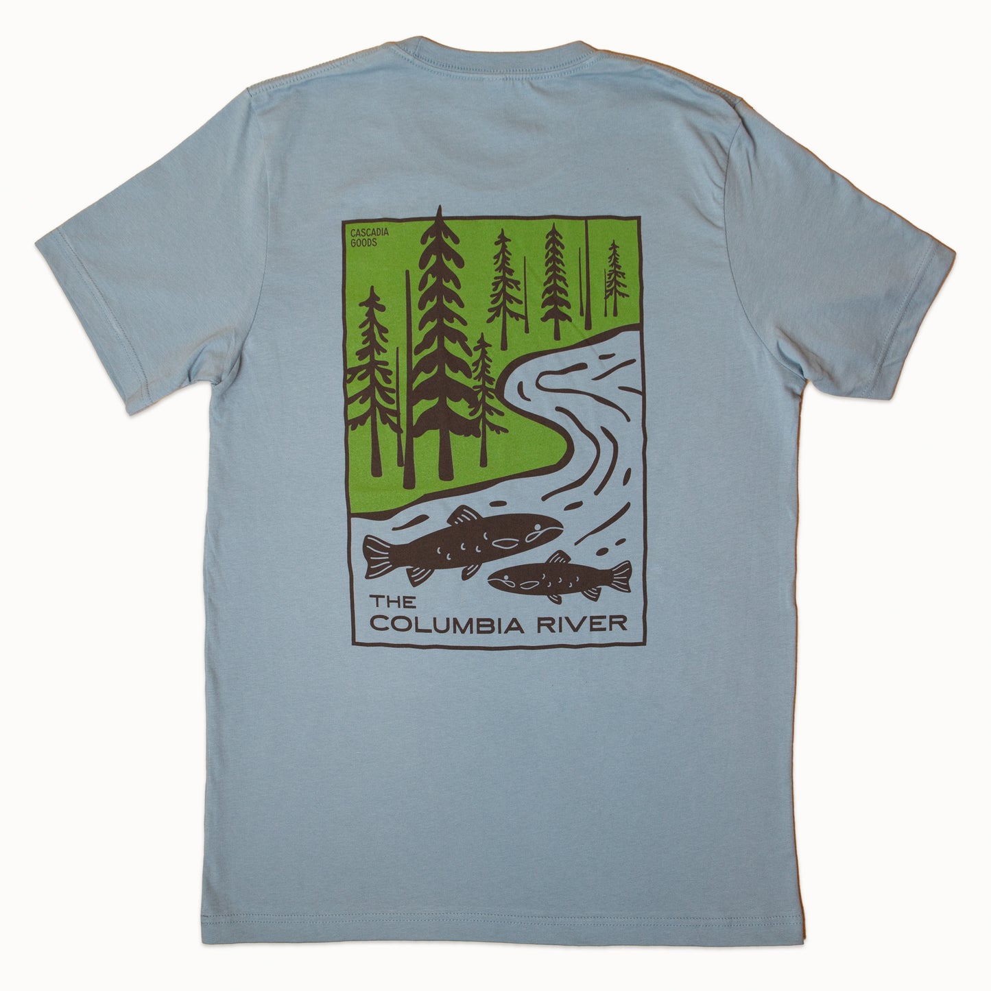 Columbia River Fish Unisex Shirt (Denim)