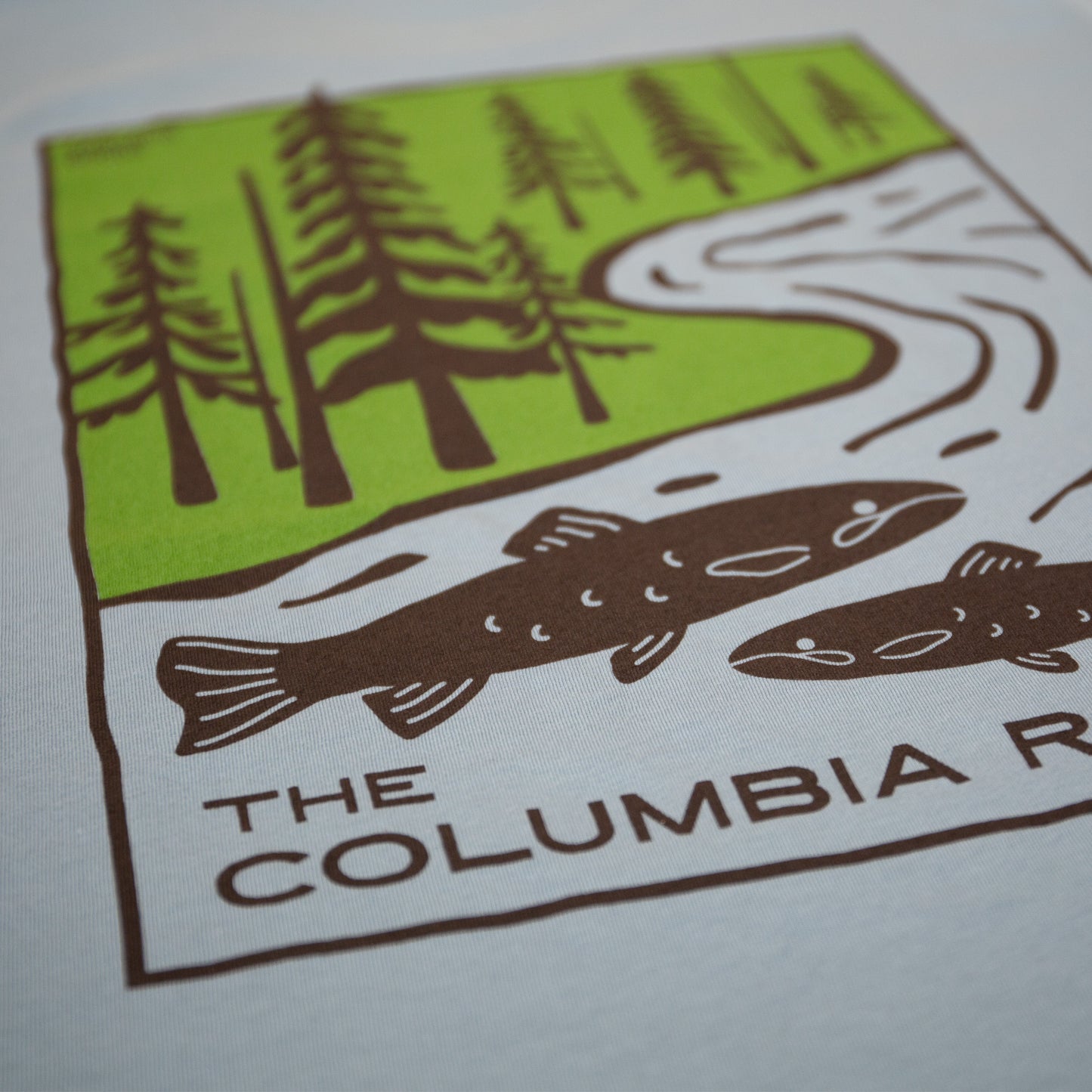 Columbia River Fish Unisex Shirt (Denim)