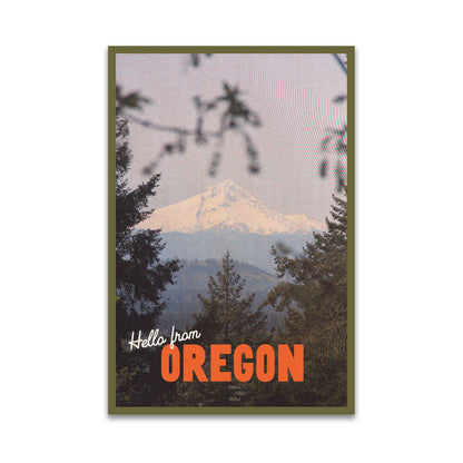 Oregon Mountain Peak Postcard