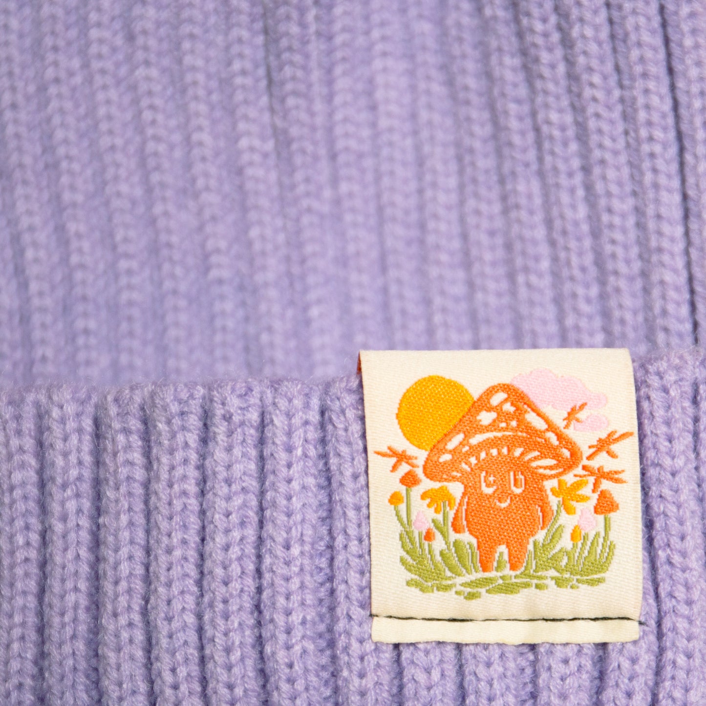 Little Mushroom Kids Beanie (Lavender)
