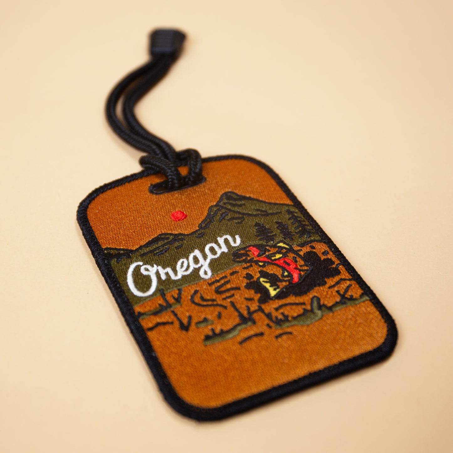 Oregon Trout Patch Luggage Tag