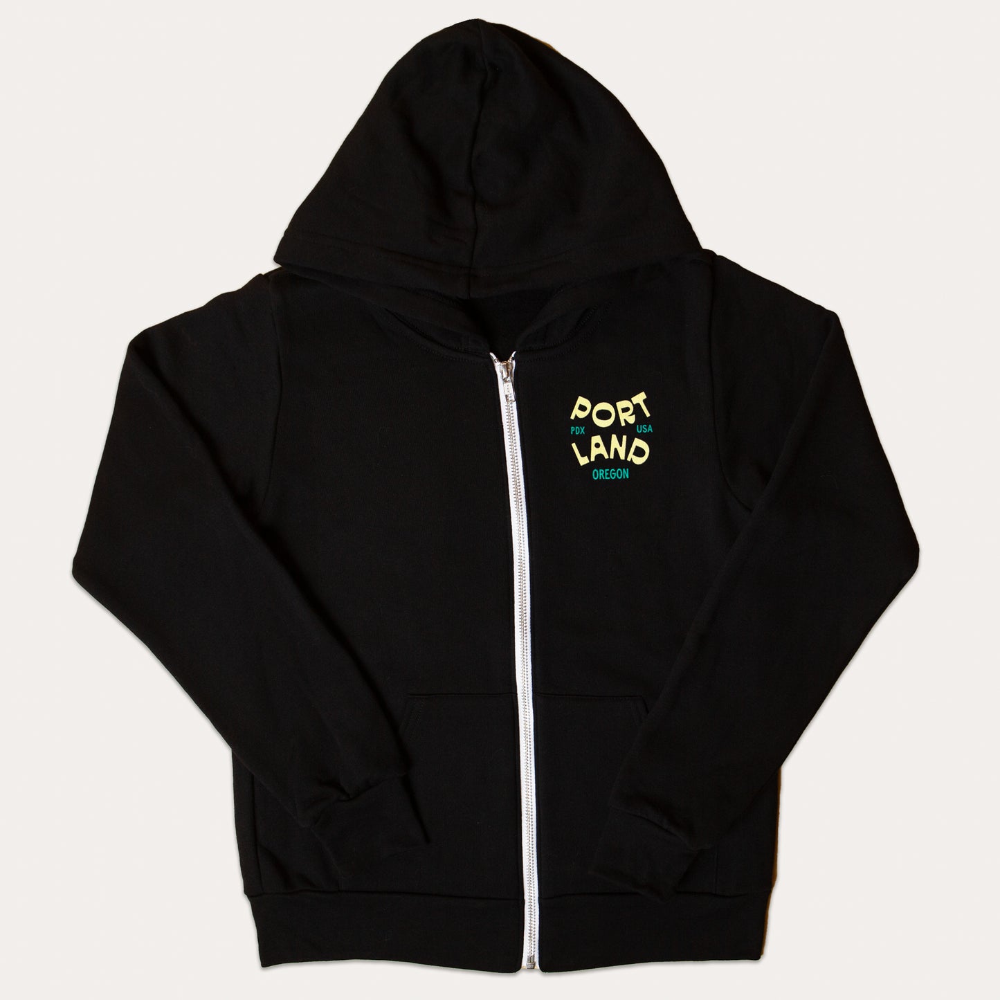 Portland Cityscape Kids Zip Hoodie