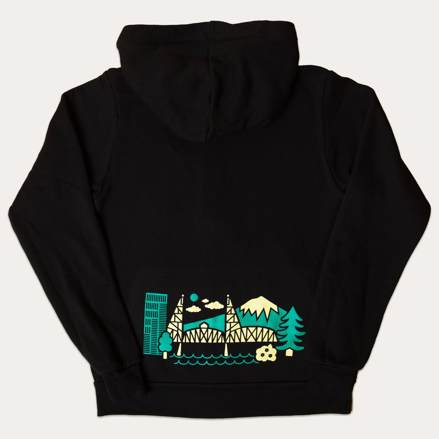 Portland Cityscape Kids Zip Hoodie
