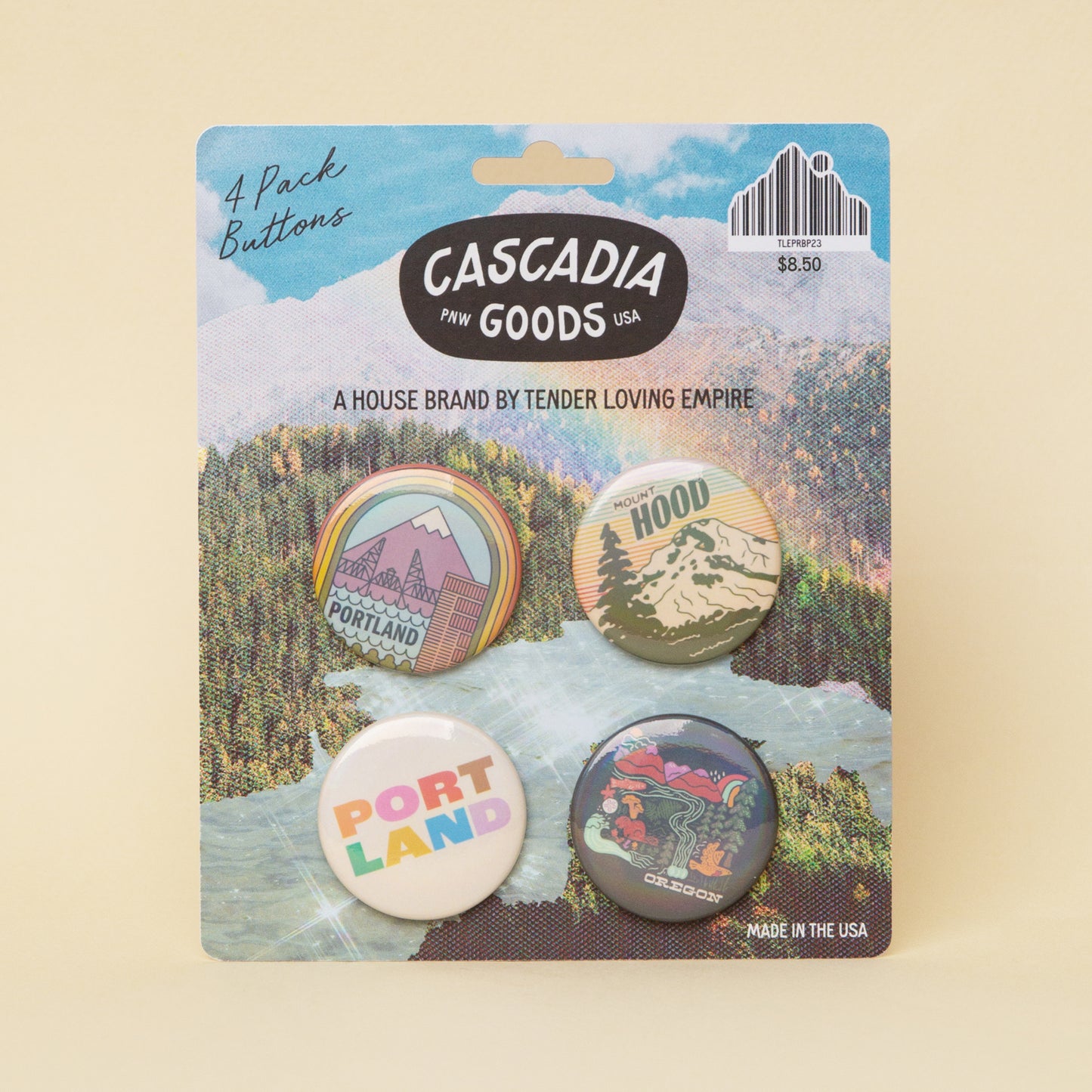 Portland Rainbow Button Pack