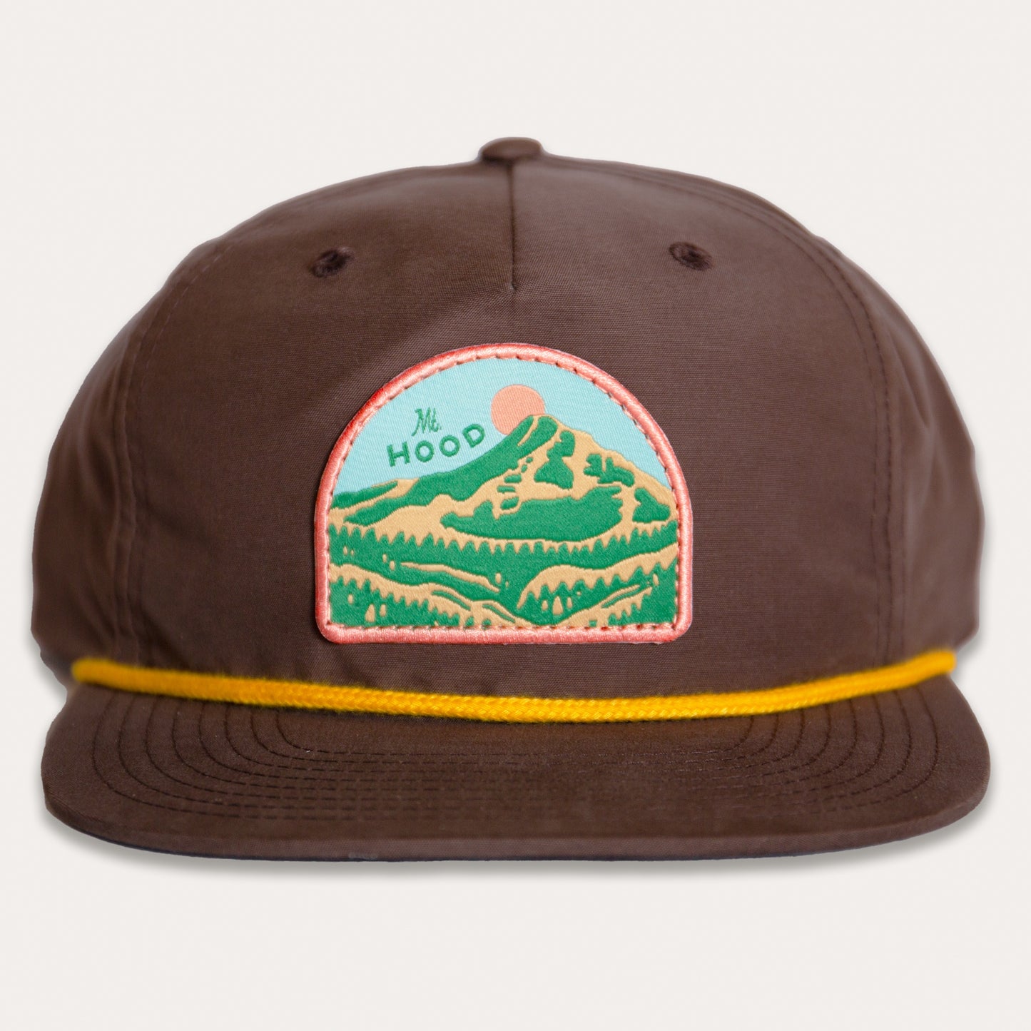 Retro Mt. Hood Rope Hat (Brown)