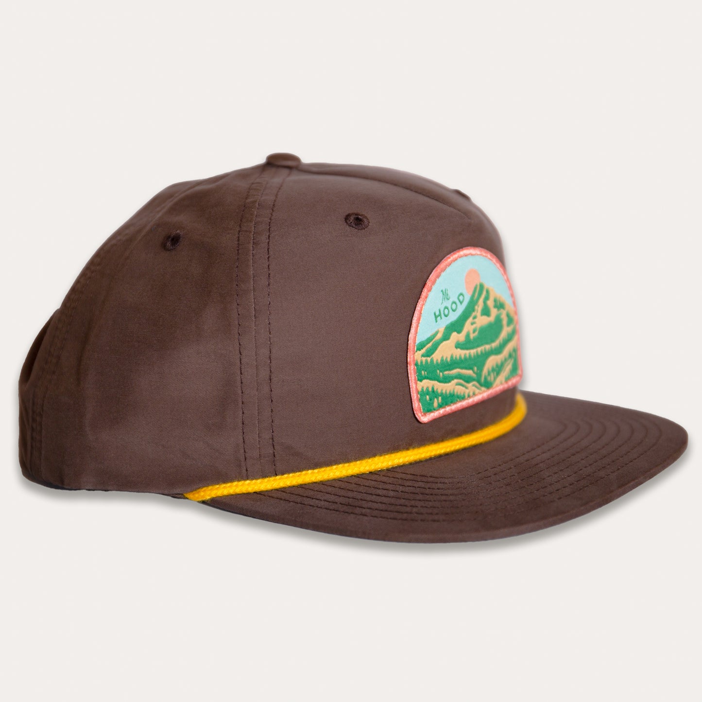 Retro Mt. Hood Rope Hat (Brown)