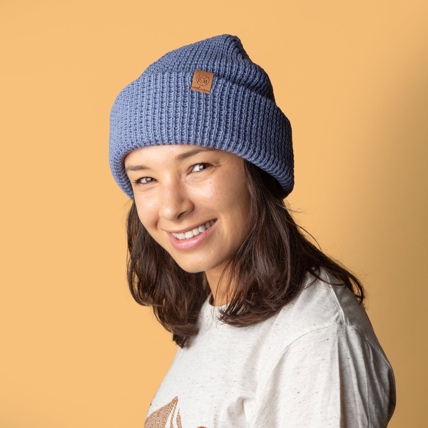 Landscape Beanie (Washed Denim)