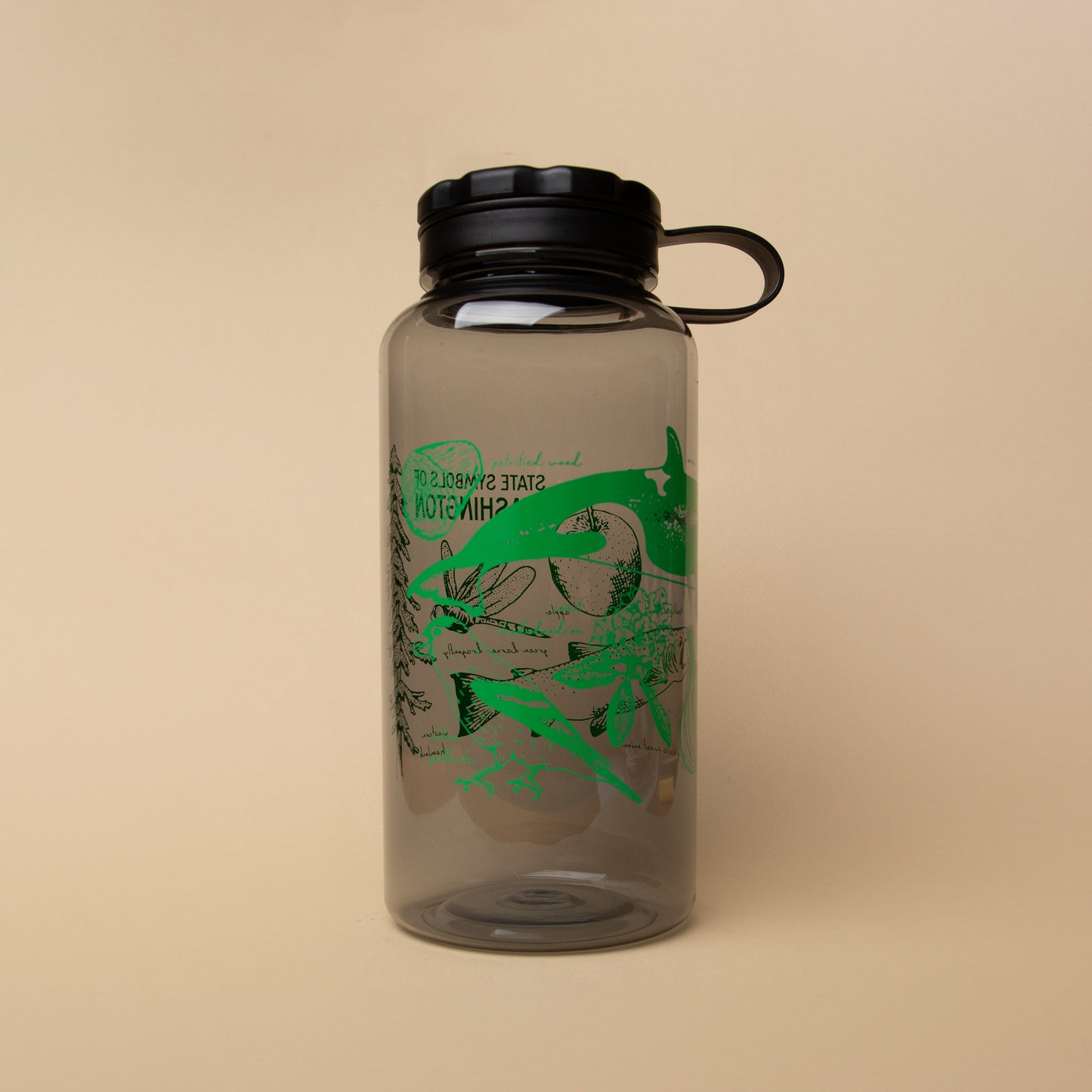 WA State Symbols Water Bottle