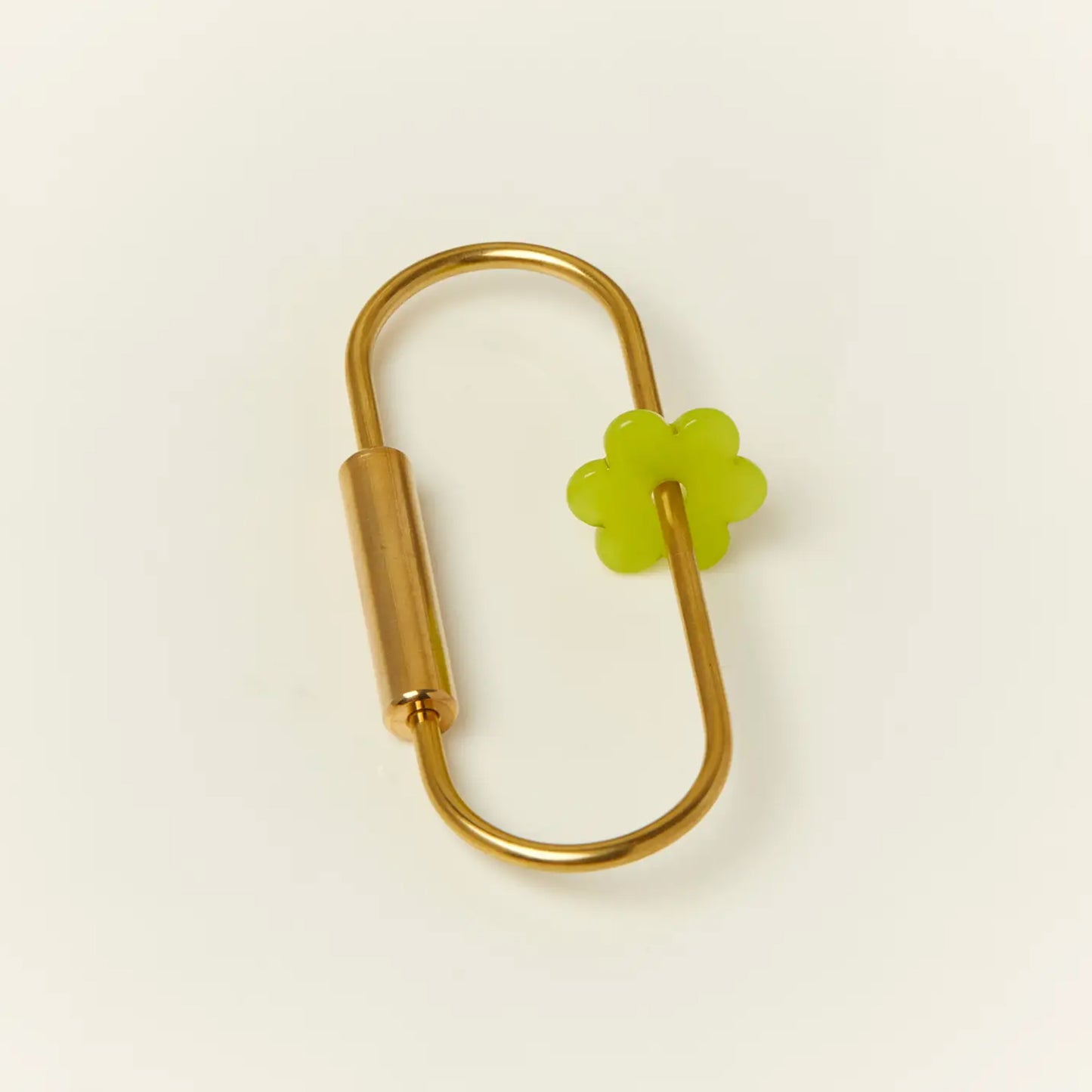 Brass Keyring with Daisy