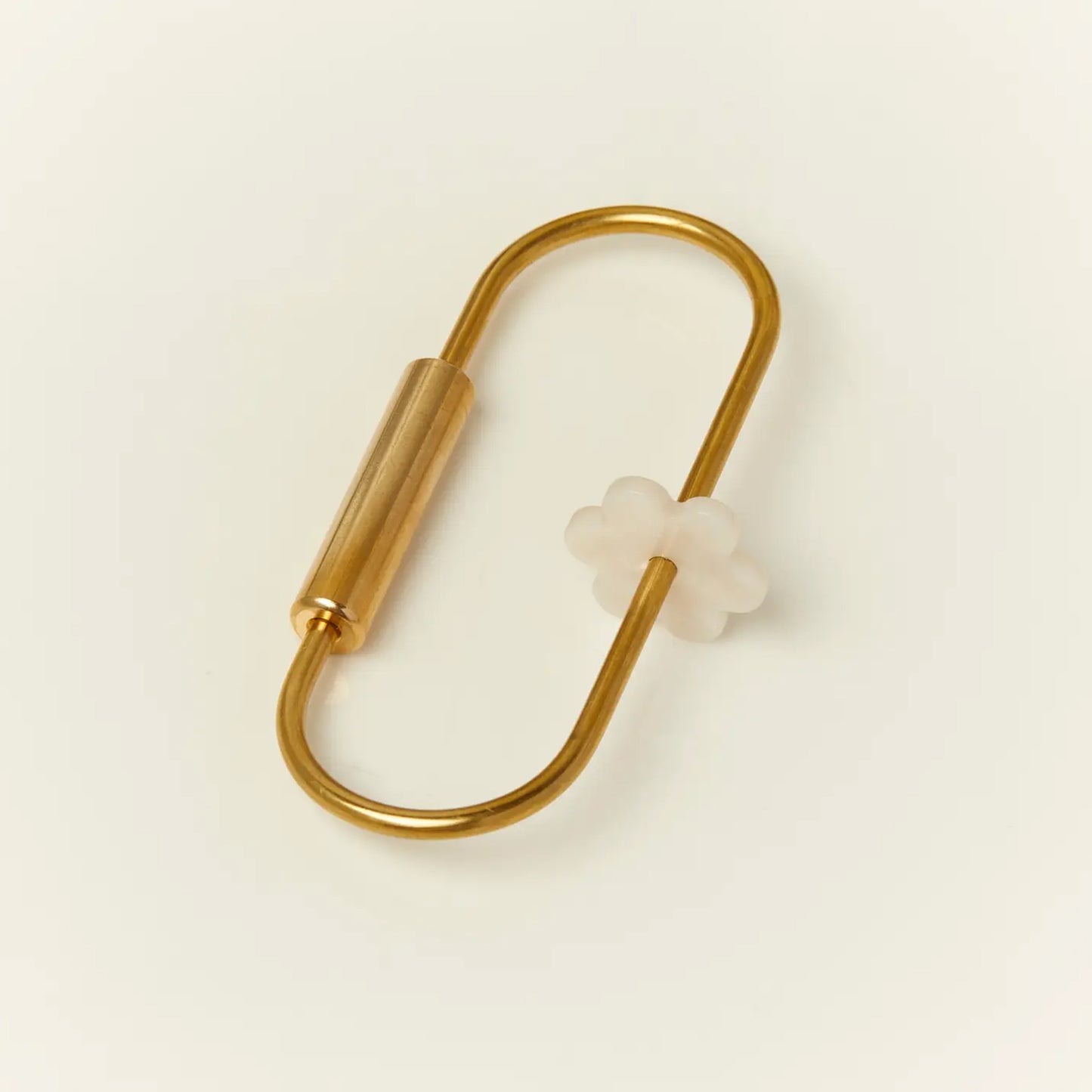 Brass Keyring with Daisy