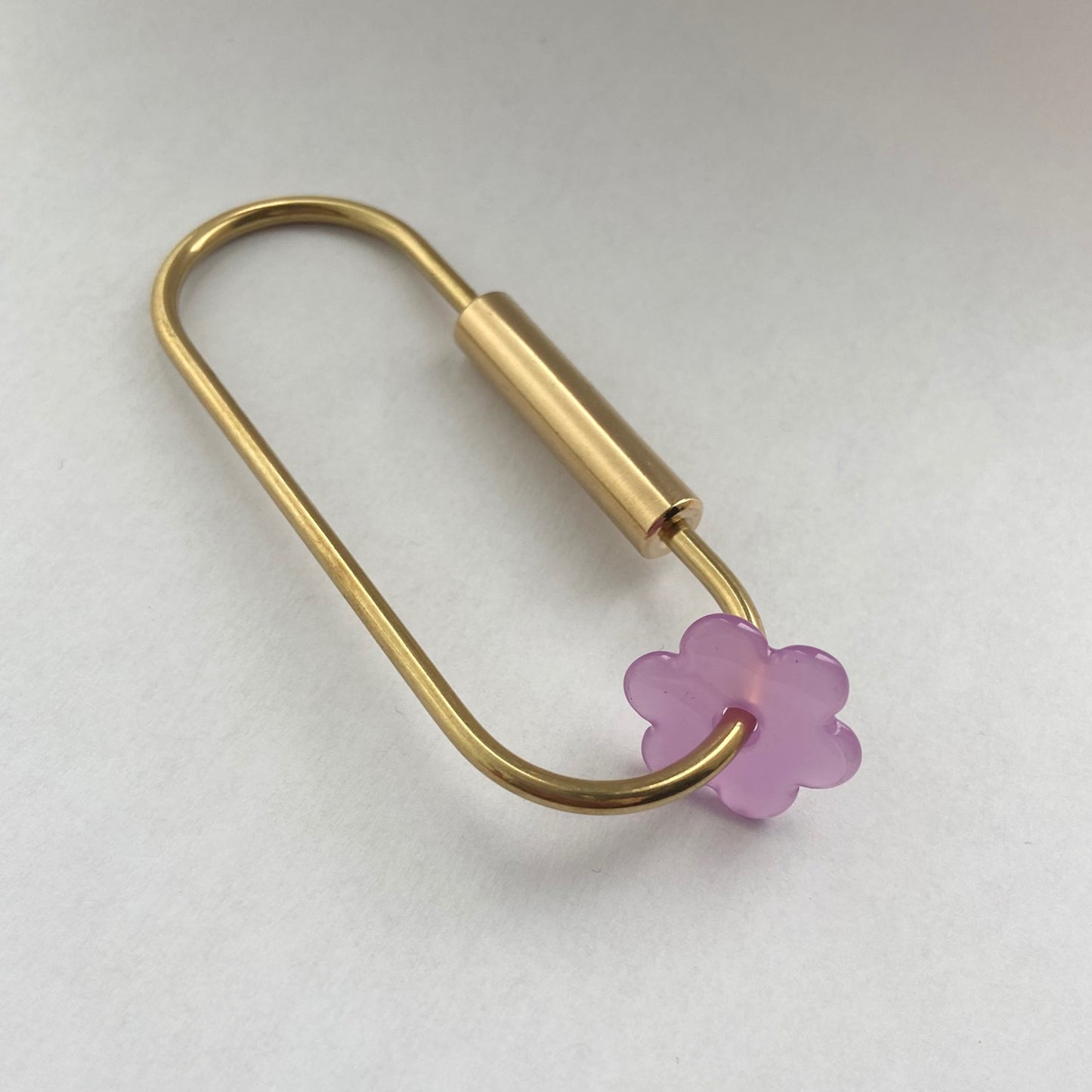 Brass Keyring with Daisy