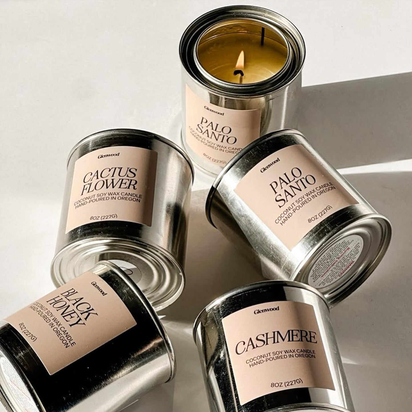 Cactus Flower Candle Tin 8oz