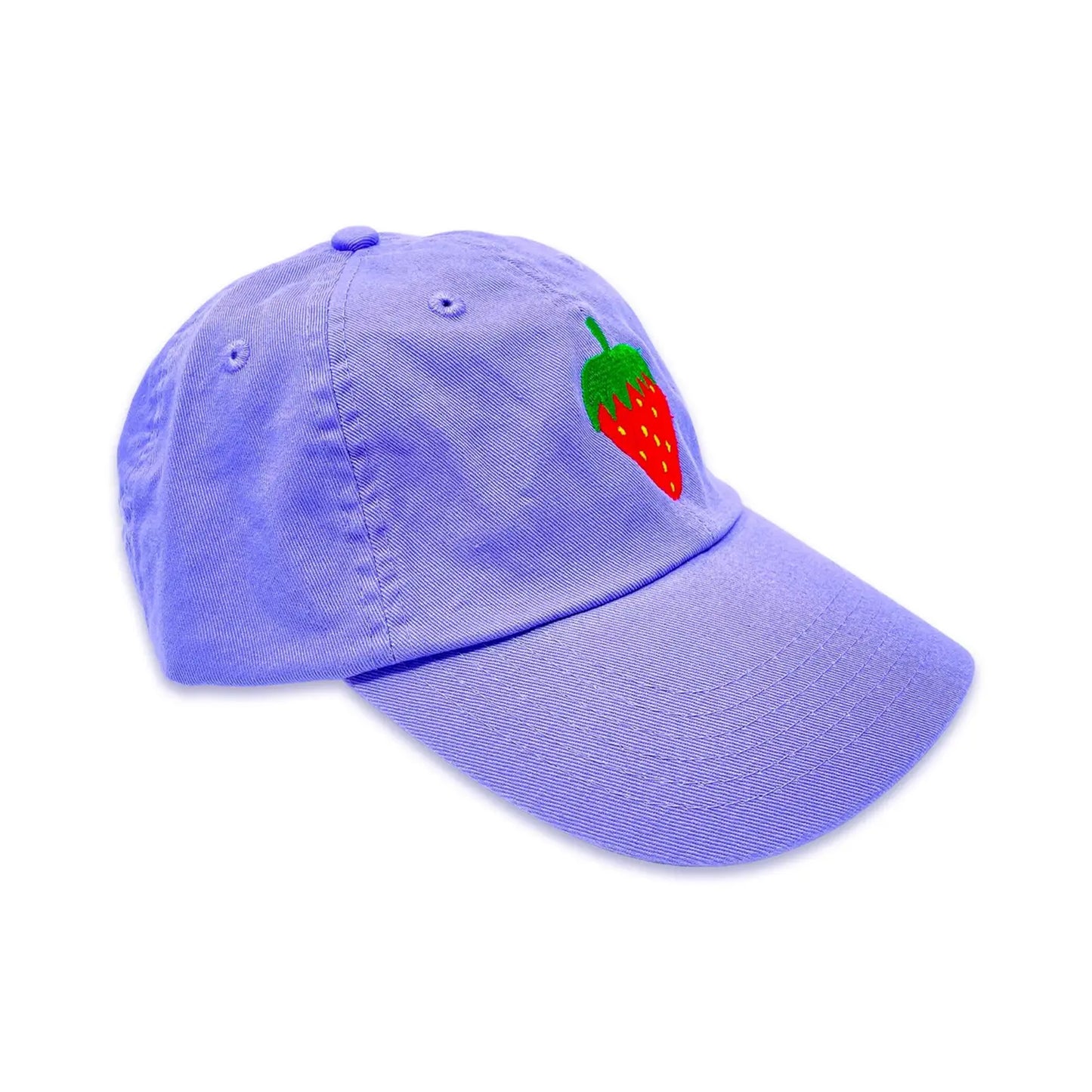 Embroidered Strawberry Hat