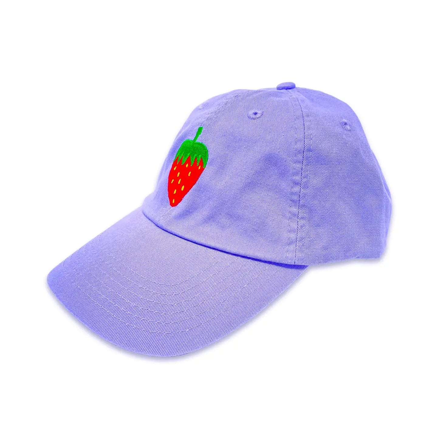 Embroidered Strawberry Hat