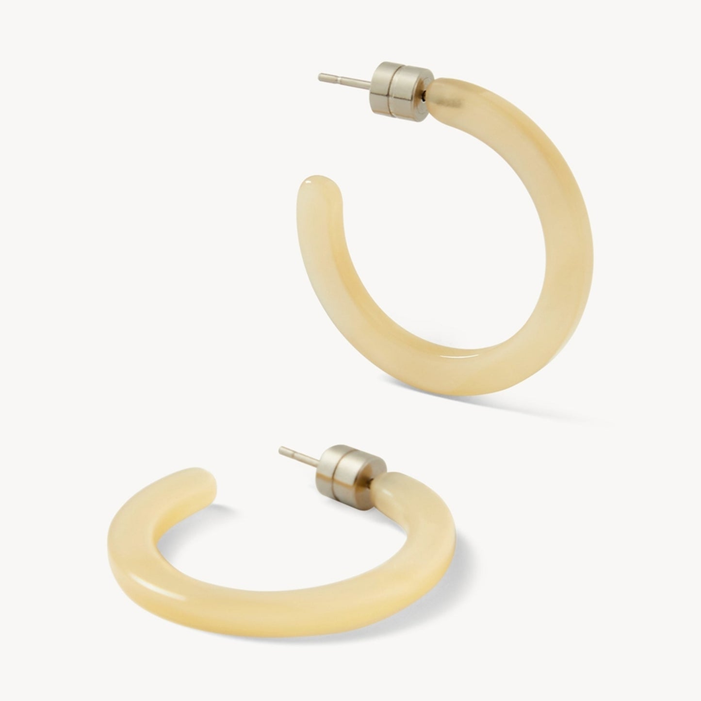 Mini Hoops in Citrine