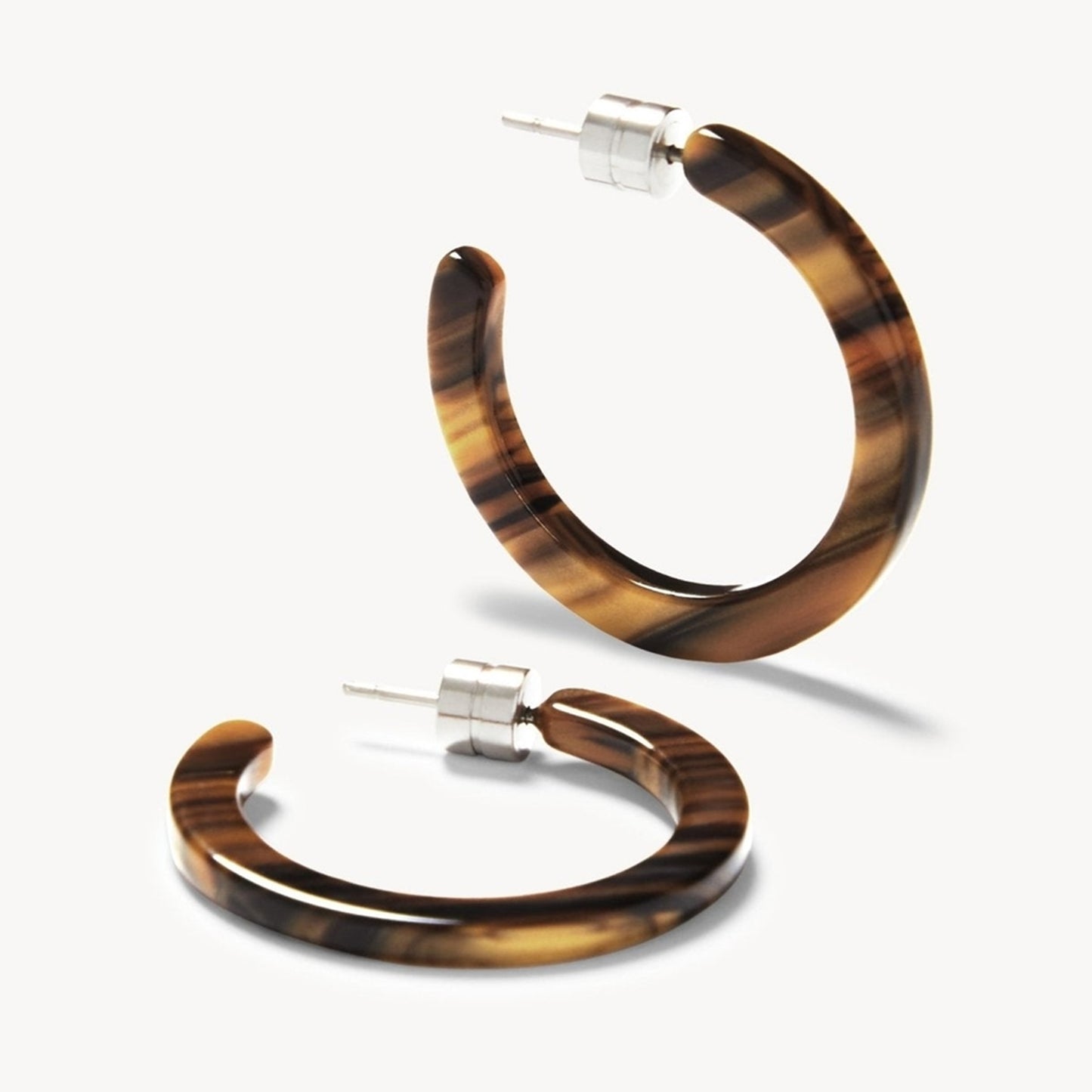 Mini Hoops in Tiger's Eye