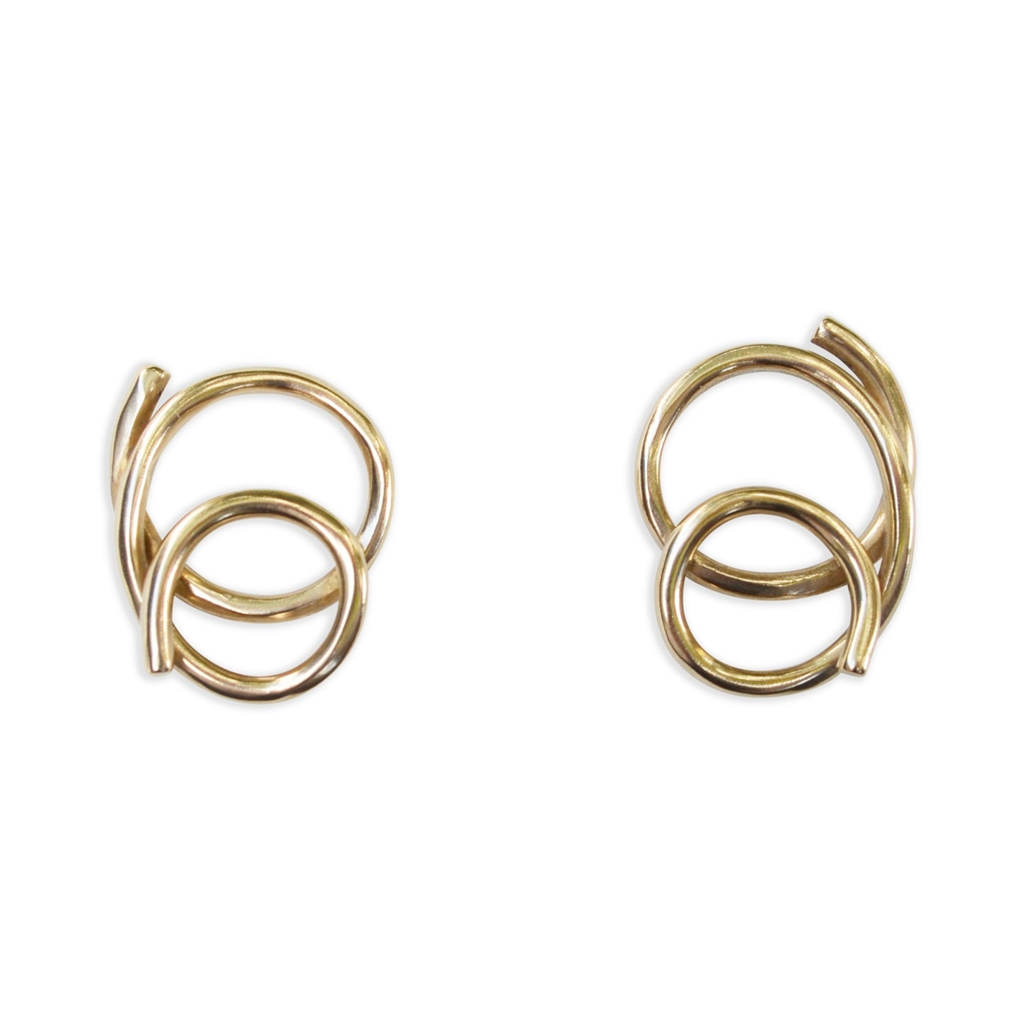 Squiggle Posts in Brass