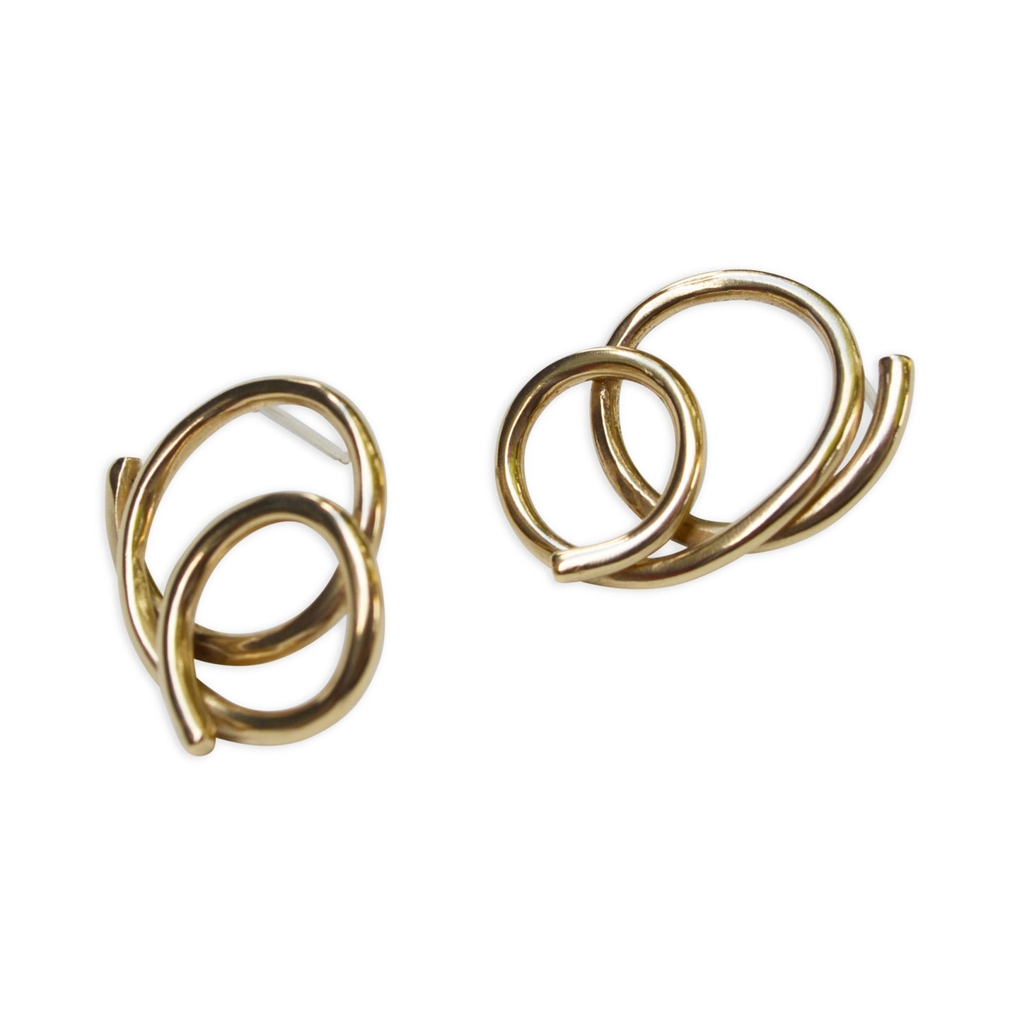 Squiggle Posts in Brass