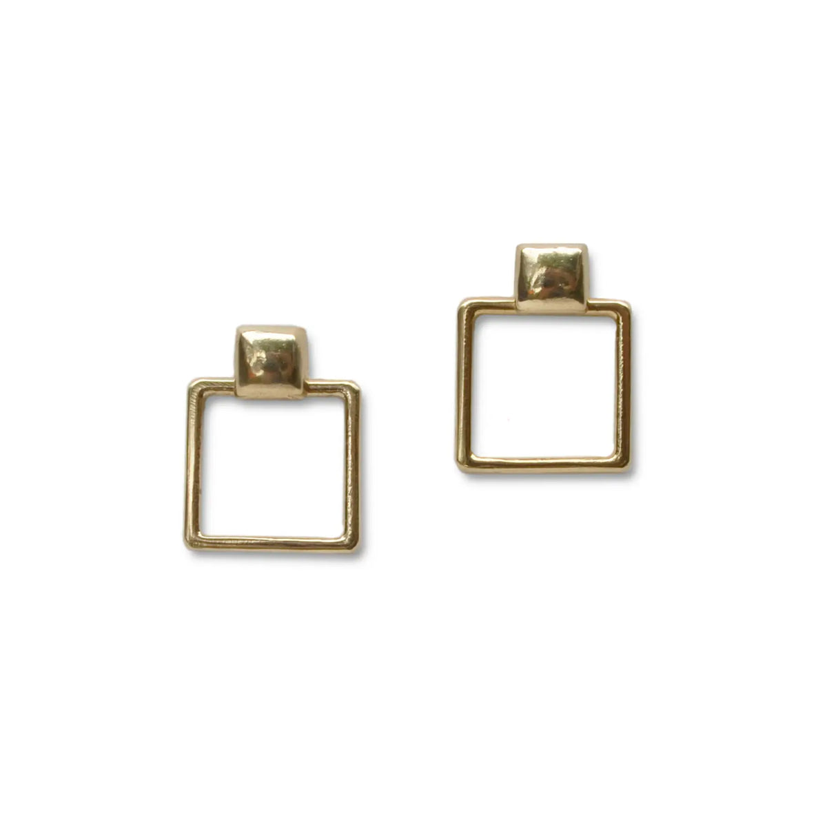 Frame Ear Jacket in Brass