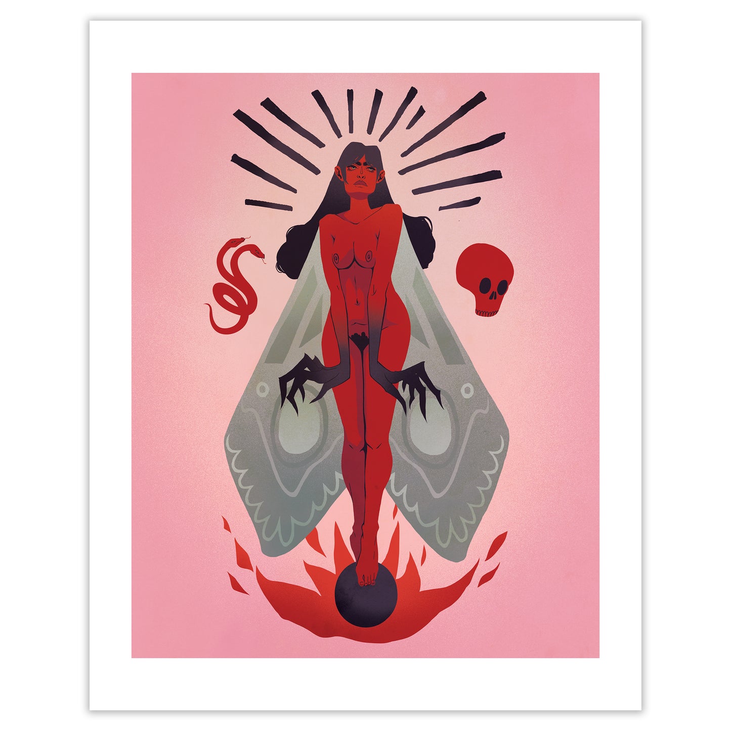 Ona Zelda Pitschka: Blood Moon Print