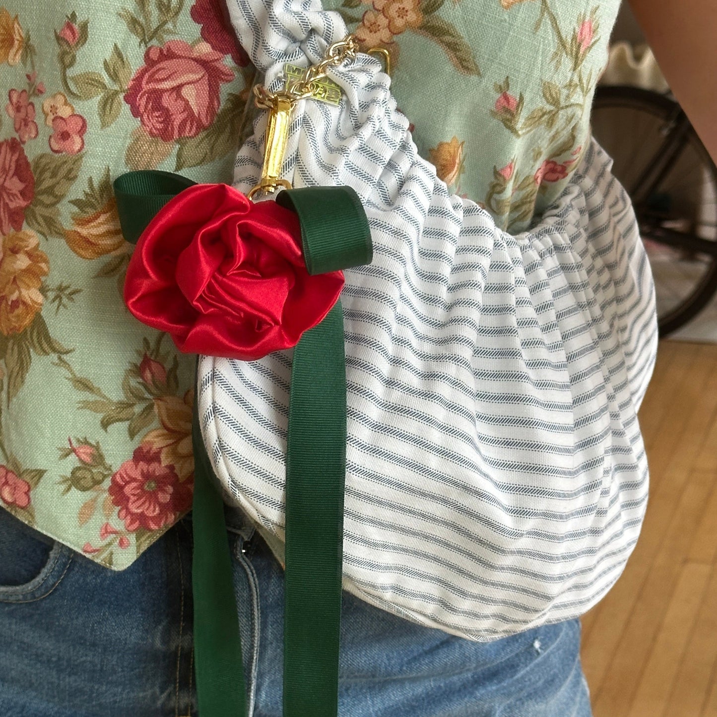 Rosie Bow Bag Charm