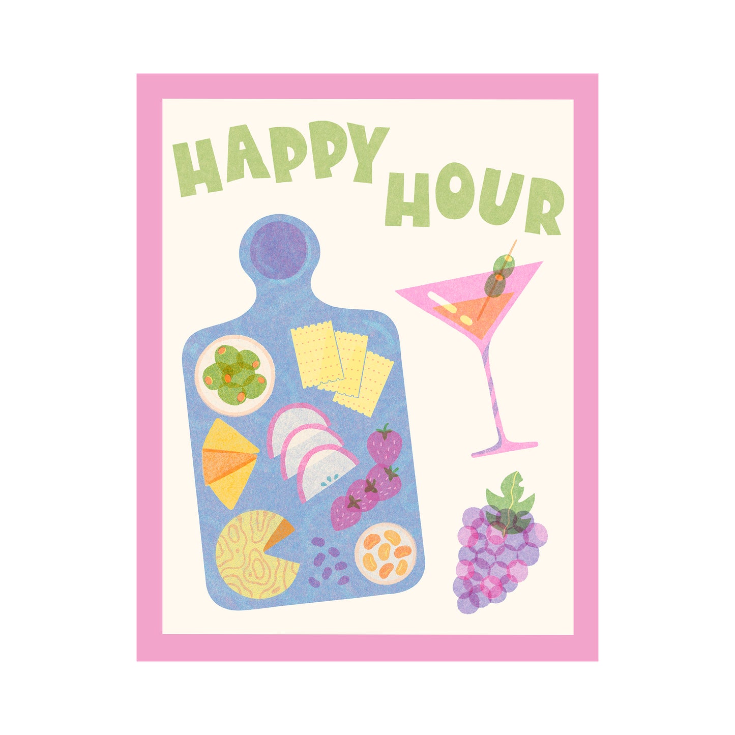 Sam Buttrick Art: Happy Hour Print
