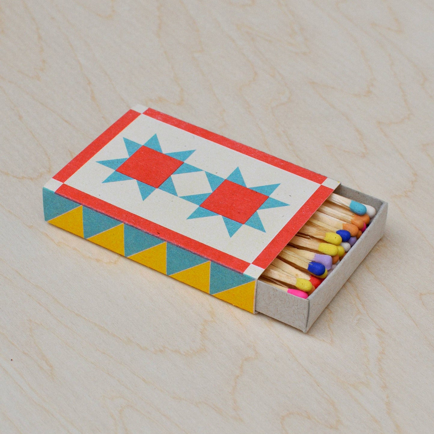 "Quilt" Risograph Printed Matchbox