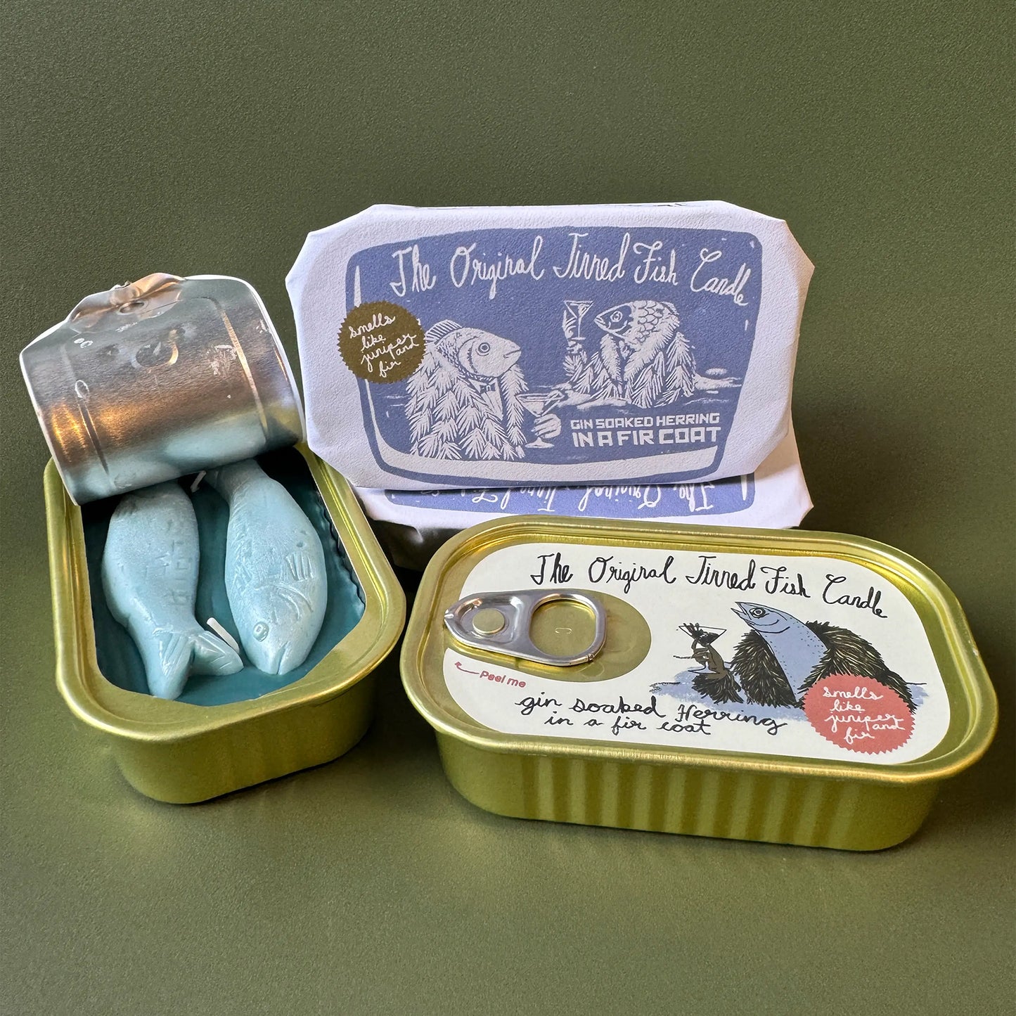 The Tinned Fish Candle / Juniper & Fraser Fir