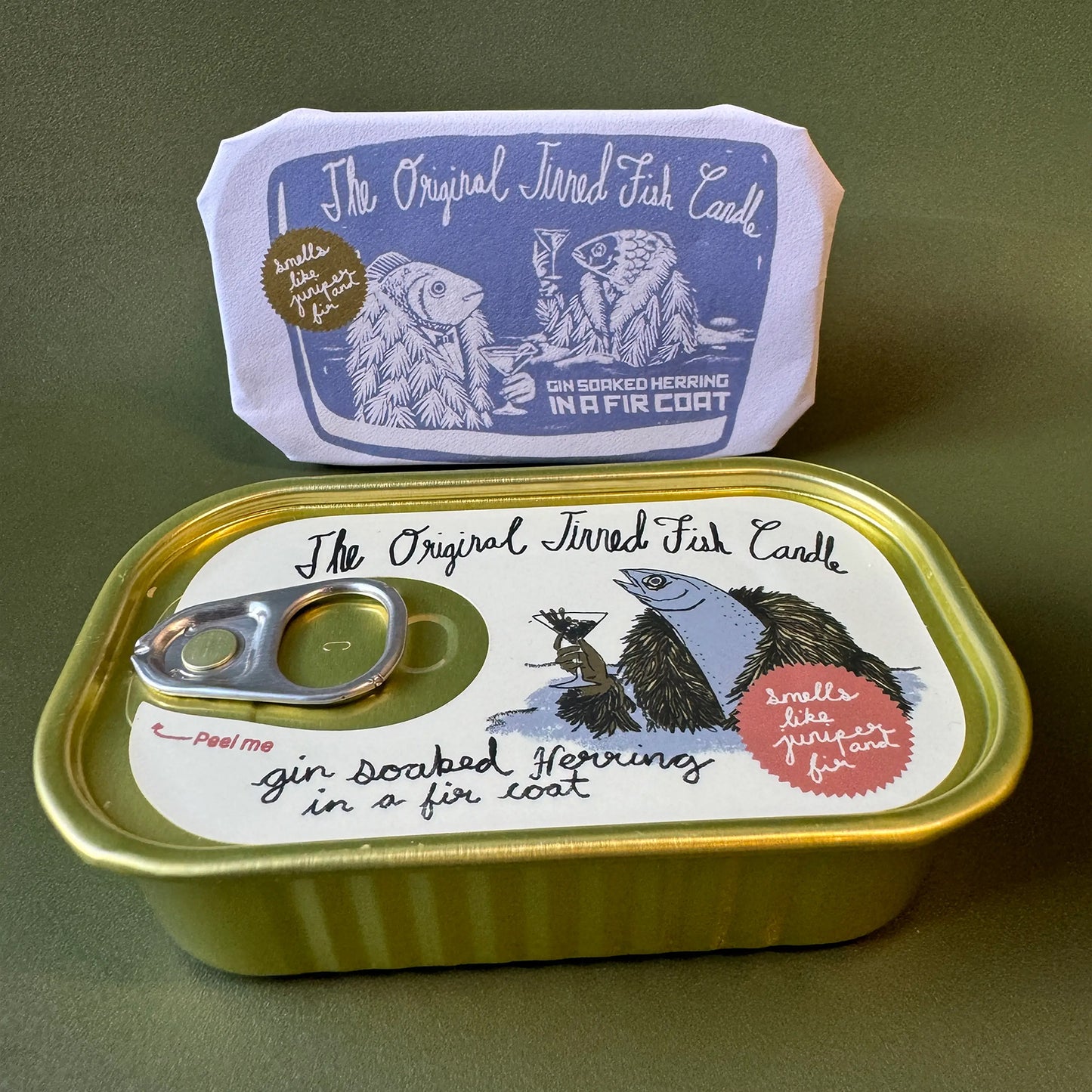 The Tinned Fish Candle / Juniper & Fraser Fir