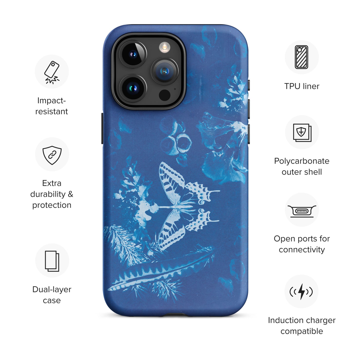 OR Cyanotype Tough Case for iPhone 15 Pro Max