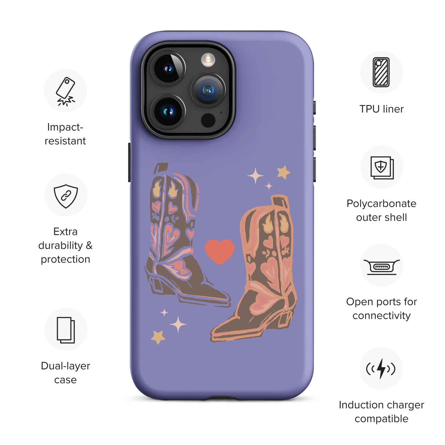 Howdy Boots Tough Case for iPhone 15 Pro Max
