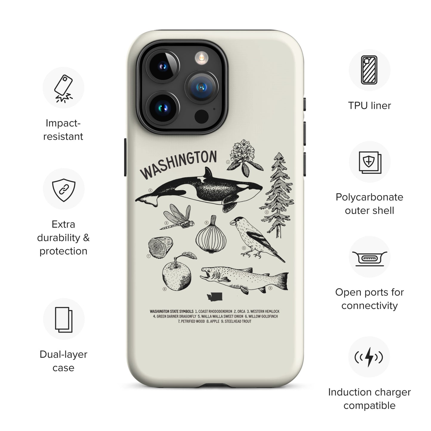 WA Symbols Tough Case for iPhone 15 Pro Max