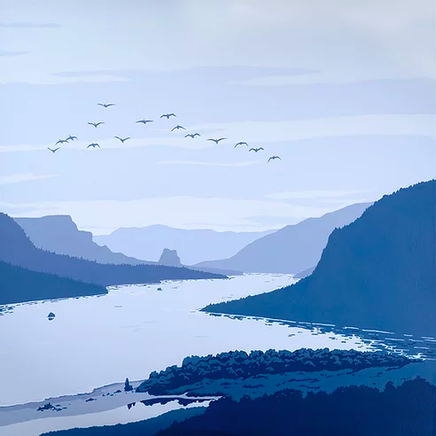 Cellar Sky Studios: Columbia Gorge- Crown Point Print
