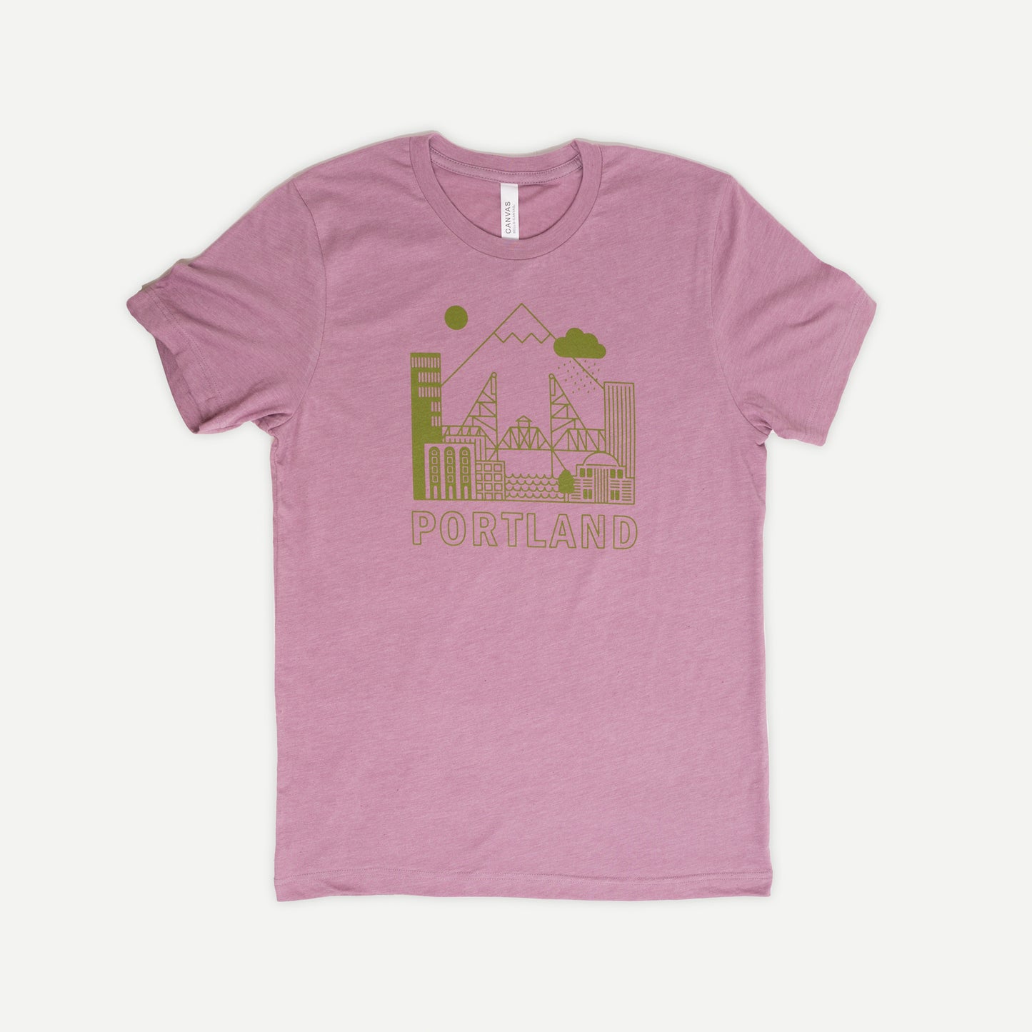 Portland Skyline Unisex Shirt (Orchid)