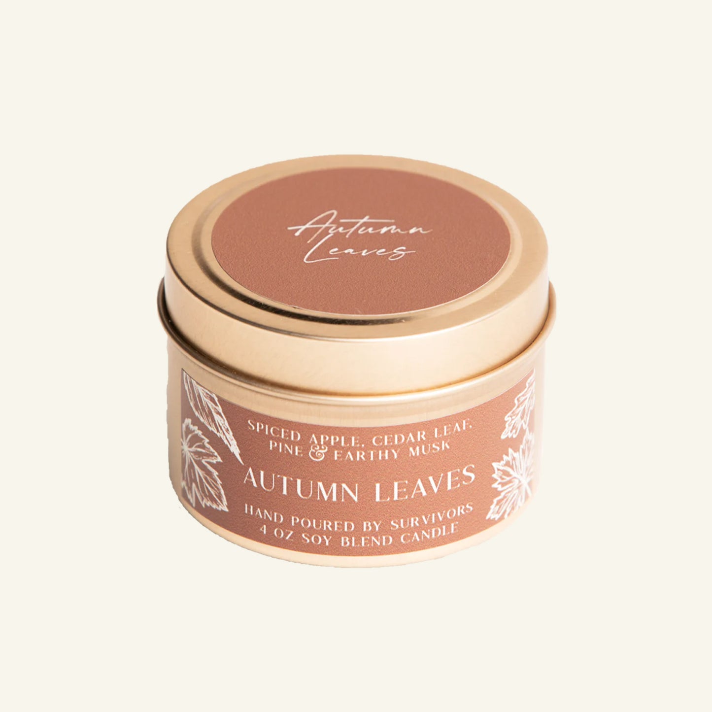 Holiday Candle Tin - Autumn Leaves