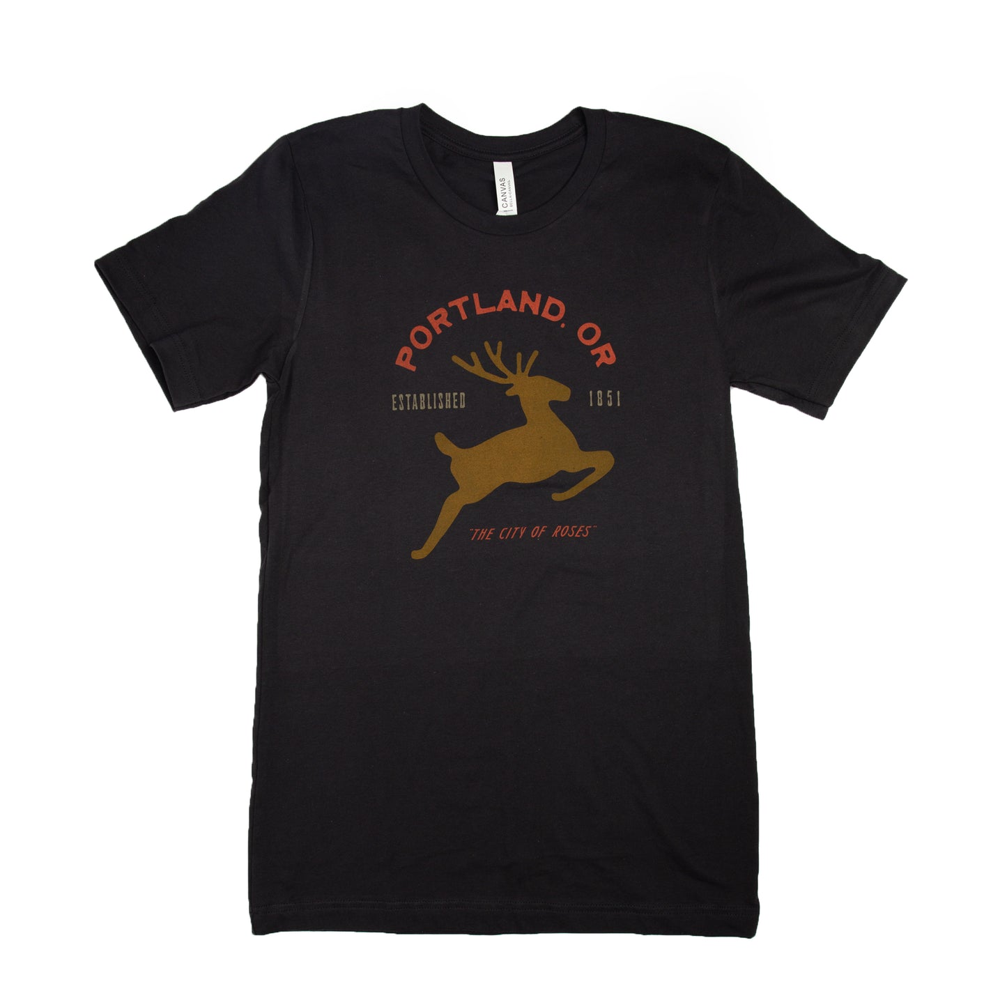 Portland Stag Unisex Shirt (Dark Gray)