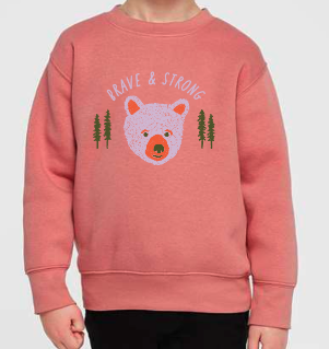 Brave & Strong Kids Crew Sweatshirt