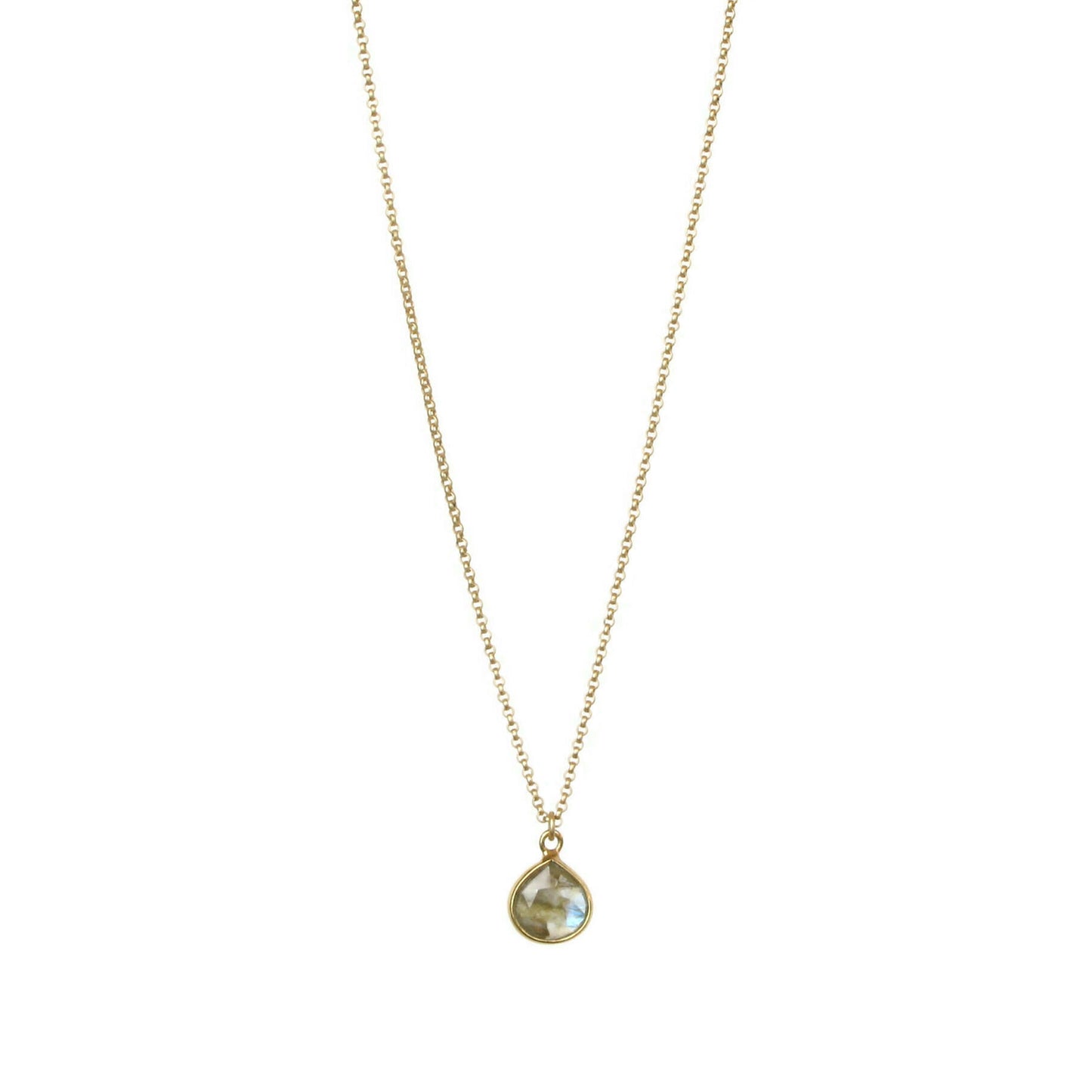 Bezel-Wrapped Gemstone Necklace