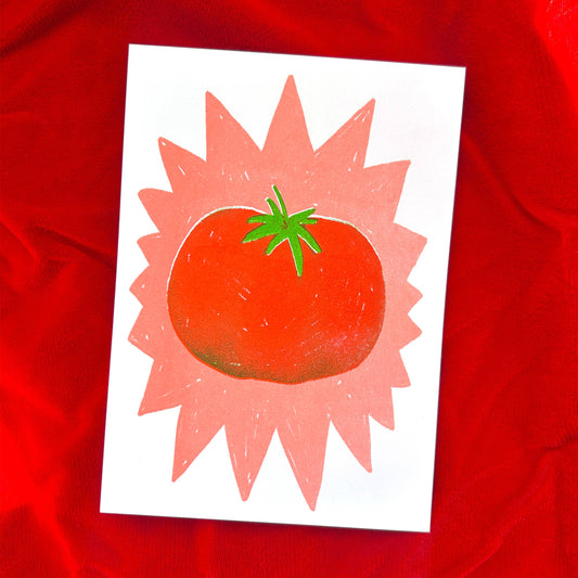 Alex Luciano: Tomato Risograph Print