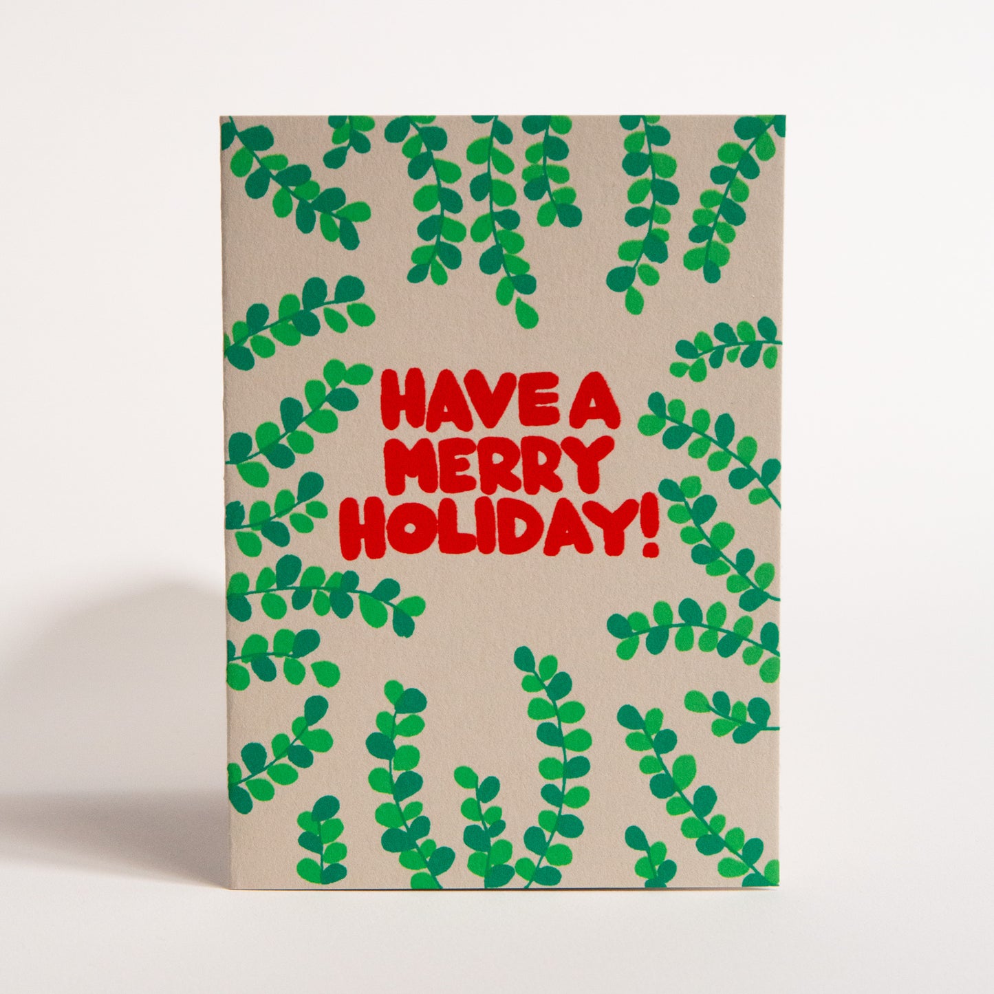 Merry Holiday Screenprinted Card