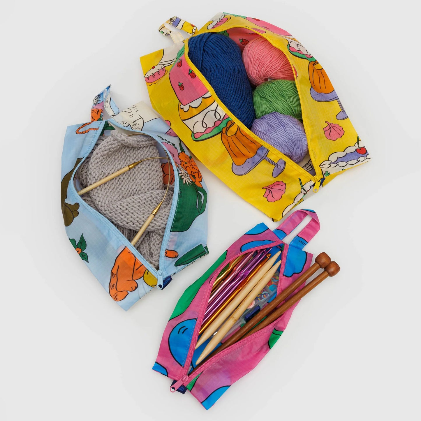 3D Zip Pouch Set